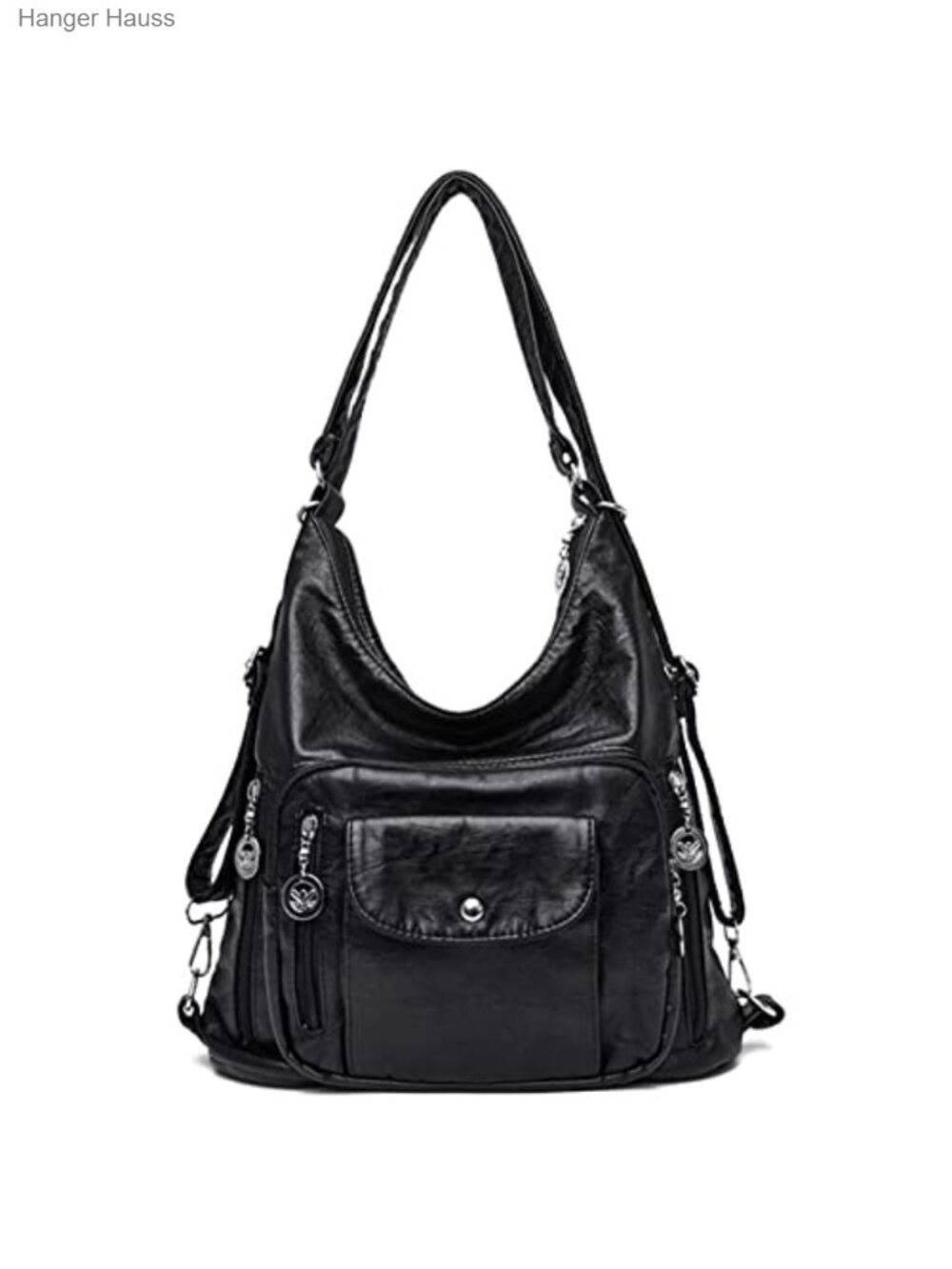 Convertible Backpack Purse for Women PU Leather Handbag Fashion Hobo Multiple